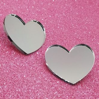 Σκουλαρίκια Love Ασημί