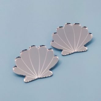 Σκουλαρίκια Seashell Ασημί