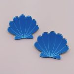Σκουλαρίκια Seashell Γαλάζια